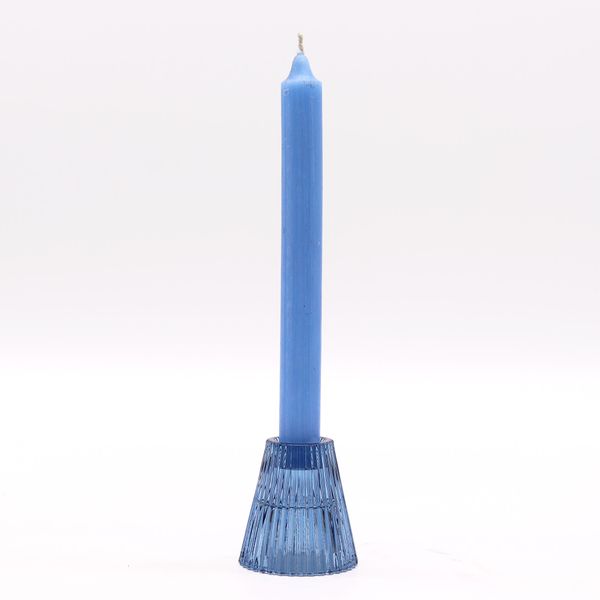 Set of 2  Flip Dinner Candle / Tealight Holder - Royal Blue
