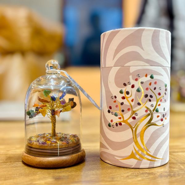 Árvore de Gemas em Jardim Cúpula - 7 Chakras - 30 Pedras