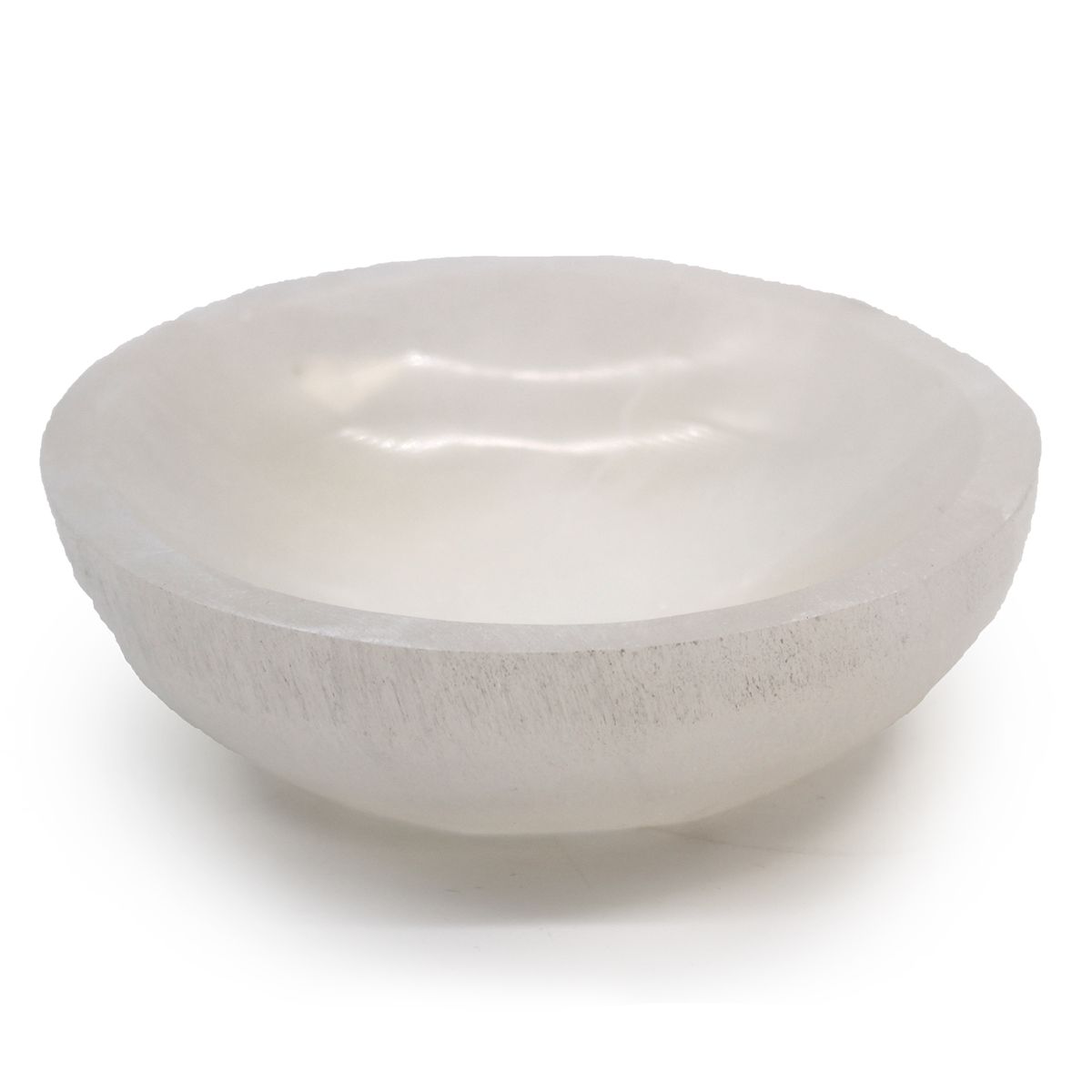 Taça redonda de selenita - 15 cm