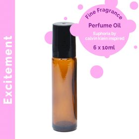 Roll-on d'Huile de Parfum 10ml - Excitement - Marque Blanche