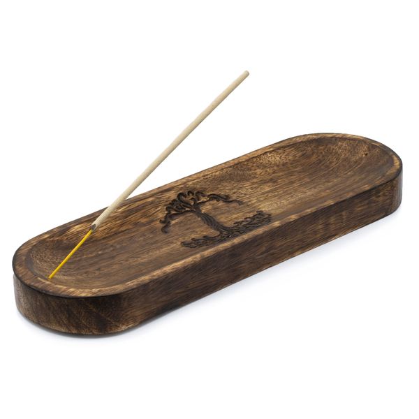 Grand Plateau pour Encens 30x10 cm - Arbre de Vie