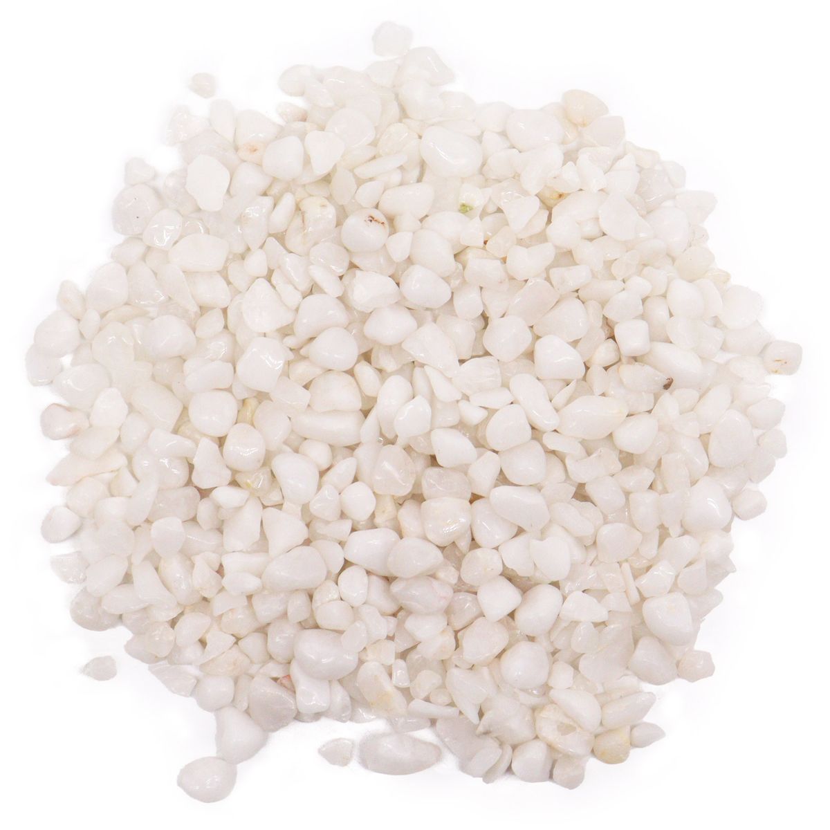 Pedaços de pedras preciosas de quartzo branco a granel - 1 kg